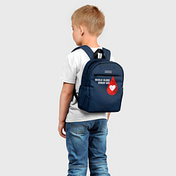 Детский рюкзак Ритм крови, цвет: 3D-принт — фото 2
