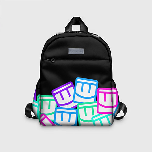 Детский рюкзак Разноцветные лого REC ROOM / 3D-принт – фото 1