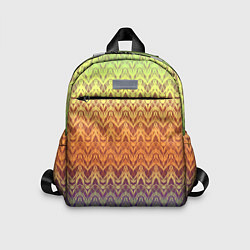 Детский рюкзак Модный современный узор зигзаг, цвет: 3D-принт