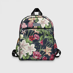 Детский рюкзак Цветы Розовые, цвет: 3D-принт