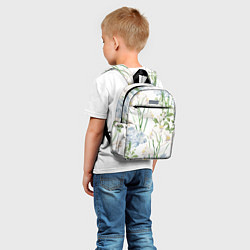 Детский рюкзак Цветы Утонченные и Яркие, цвет: 3D-принт — фото 2