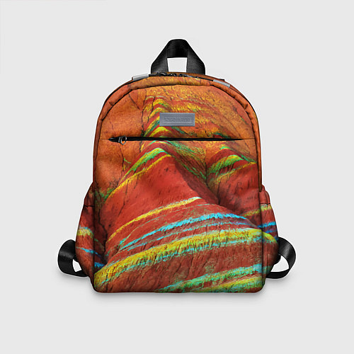 Детский рюкзак Знаменитые разноцветные горы Китай / 3D-принт – фото 1