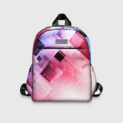 Детский рюкзак Розово-голубая абстрактная геометрия