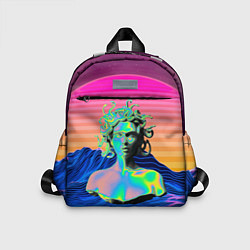 Детский рюкзак Gorgon Medusa Vaporwave Neon Mountains