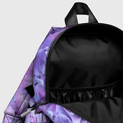 Детский рюкзак Фиолетово-сиреневые цветы, цвет: 3D-принт — фото 2