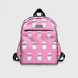 Детский рюкзак ЛАЛАФАНФАН на розовом фоне