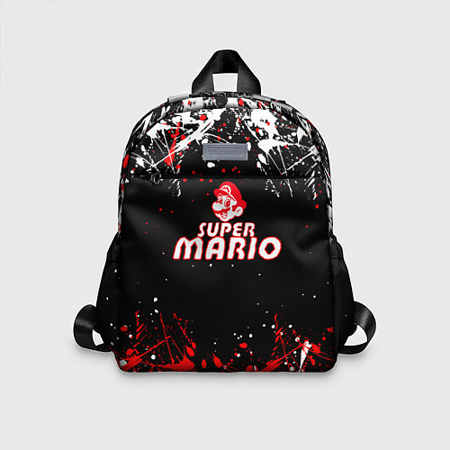 Детский рюкзак Super mario брызги красок / 3D-принт – фото 1