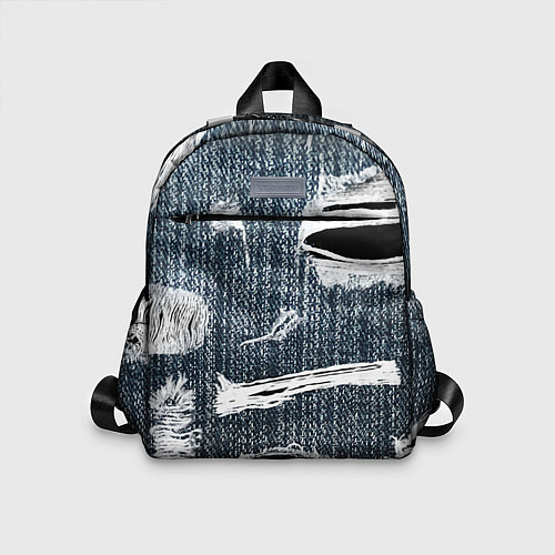 Детский рюкзак Джинсовое рваньё Fashion trend / 3D-принт – фото 1
