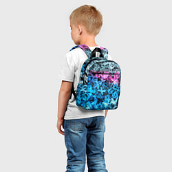 Детский рюкзак Хаос из букв, цвет: 3D-принт — фото 2