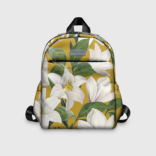 Детский рюкзак Цветы Белые Лилии / 3D-принт – фото 1