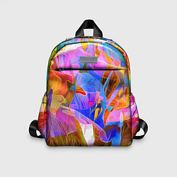 Детский рюкзак Красочный цветочный паттерн Лето Colorful floral p, цвет: 3D-принт