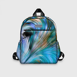 Детский рюкзак Абстрактная красочная композиция Полосы Abstract c, цвет: 3D-принт