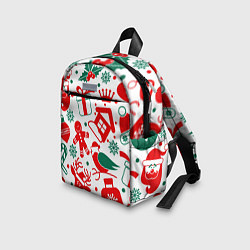 Детский рюкзак ПРАЗДНИЧНЫЕ НОВОГОДНИЕ ПОДАРКИ, цвет: 3D-принт — фото 2