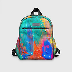 Детский рюкзак Мазки масляной краски Абстракция Oil Paint Strokes, цвет: 3D-принт