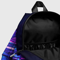Детский рюкзак Абстрактная неоновая композиция Abstract neon comp, цвет: 3D-принт — фото 2