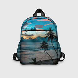 Детский рюкзак Вечерний остров, цвет: 3D-принт