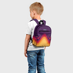 Детский рюкзак Волны песка и лавы, цвет: 3D-принт — фото 2