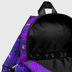 Детский рюкзак Неоновый Chill и пальмовые листья, цвет: 3D-принт — фото 2