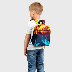 Детский рюкзак Лед и Пламя Борьба стихий, цвет: 3D-принт — фото 2