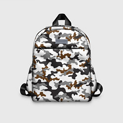 Детский рюкзак Камуфляж Чёрно-Белый Camouflage Black-White