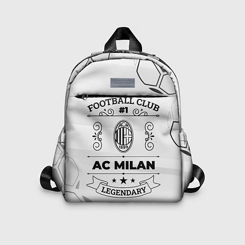 Детский рюкзак AC Milan Football Club Number 1 Legendary / 3D-принт – фото 1