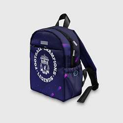 Детский рюкзак Символ Liverpool и круглая надпись Football Legend, цвет: 3D-принт — фото 2