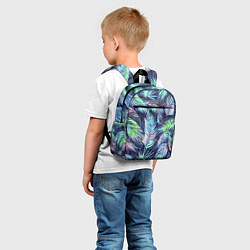 Детский рюкзак Разноцветные Листья Пальм, цвет: 3D-принт — фото 2