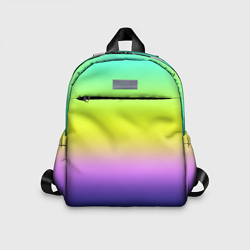 Детский рюкзак Разноцветный размытый фон градиент / 3D-принт – фото 1