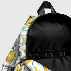 Детский рюкзак Лимоны Нарисованные Акварелью, цвет: 3D-принт — фото 2