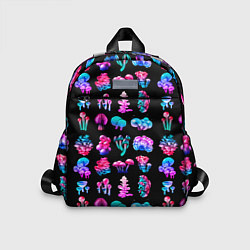 Детский рюкзак NEON MUSHROOMS, цвет: 3D-принт
