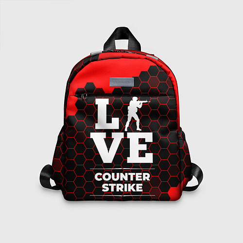 Детский рюкзак Counter Strike Love Классика / 3D-принт – фото 1