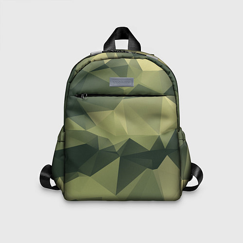 Детский рюкзак 3д полигоны - камуфляж / 3D-принт – фото 1