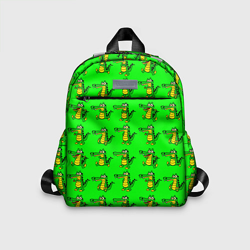 Детский рюкзак EMOTIONAL CROCODILES / 3D-принт – фото 1