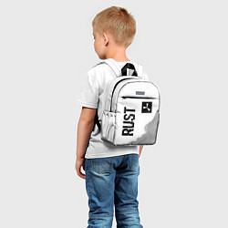 Детский рюкзак Rust Glitch на светлом фоне, цвет: 3D-принт — фото 2