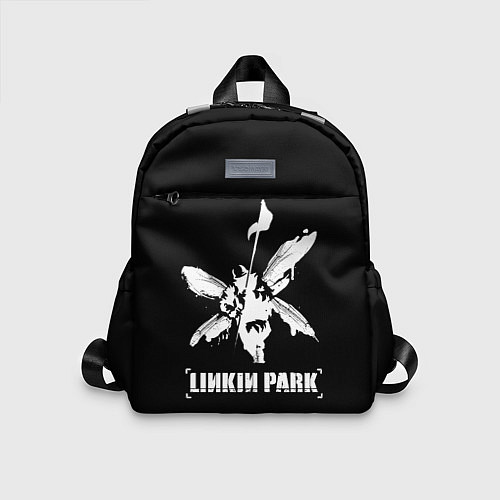 Детский рюкзак Linkin Park белый / 3D-принт – фото 1