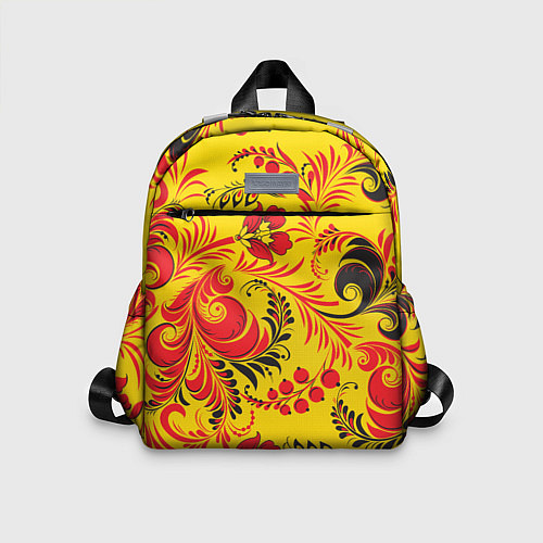 Детский рюкзак Хохломская Роспись Цветы / 3D-принт – фото 1