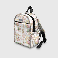 Детский рюкзак Зайки на белом, цвет: 3D-принт — фото 2