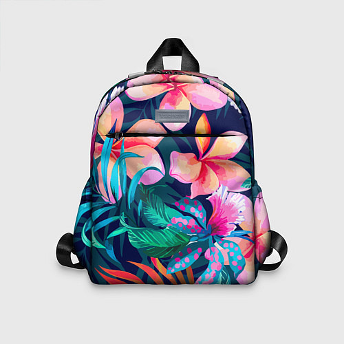 Детский рюкзак Яркие тропические цветы Лето / 3D-принт – фото 1