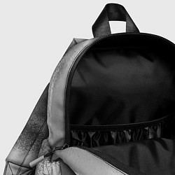 Детский рюкзак В серых тонах абстрактный узор gray abstract patte, цвет: 3D-принт — фото 2