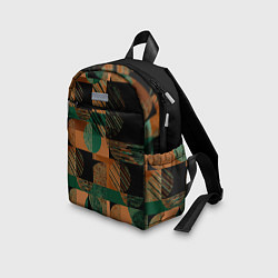 Детский рюкзак Текстурированный абстрактный, геометрический принт, цвет: 3D-принт — фото 2