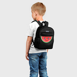 Детский рюкзак Арбузик на черном фоне, цвет: 3D-принт — фото 2