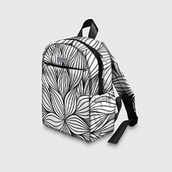 Детский рюкзак Бесконечные Белые Листья, цвет: 3D-принт — фото 2