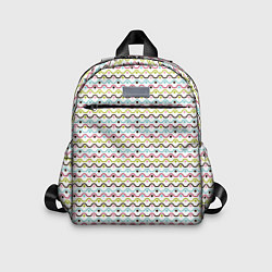 Детский рюкзак Волнистые линии геометрия, цвет: 3D-принт