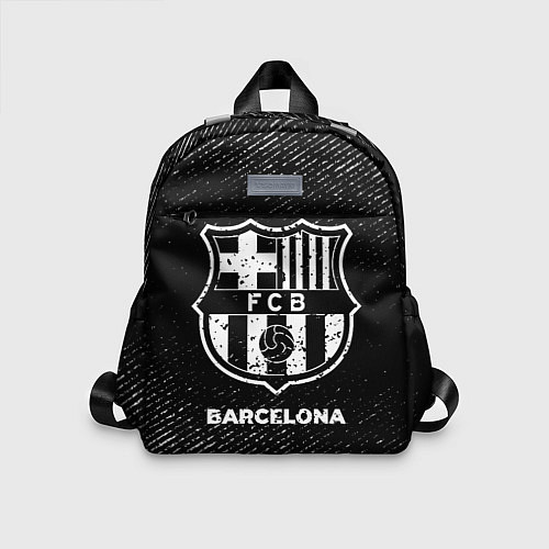 Детский рюкзак Barcelona с потертостями на темном фоне / 3D-принт – фото 1