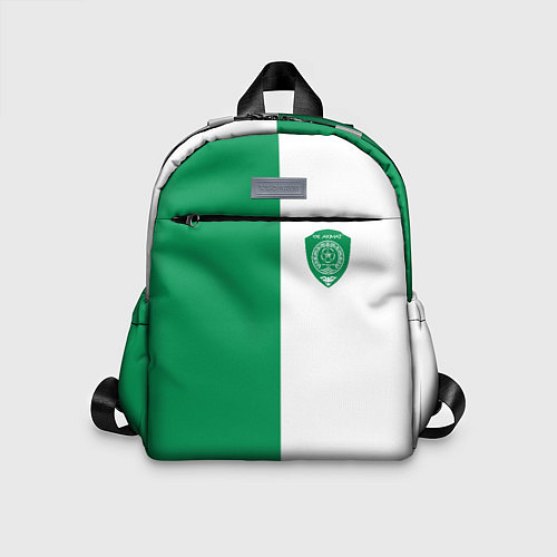 Детский рюкзак ФК Ахмат бело-зеленая форма / 3D-принт – фото 1