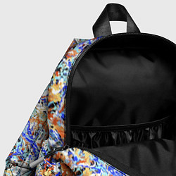 Детский рюкзак Летний красочный паттерн, цвет: 3D-принт — фото 2