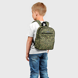 Детский рюкзак Камуфляж цифровой Флора-1 пиксель, цвет: 3D-принт — фото 2