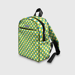 Детский рюкзак Квадратики паттерн, цвет: 3D-принт — фото 2