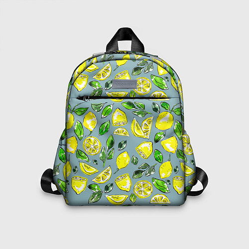 Детский рюкзак Порезанные лимоны - паттерн / 3D-принт – фото 1