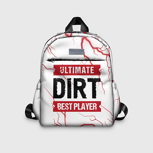 Детский рюкзак Dirt: красные таблички Best Player и Ultimate / 3D-принт – фото 1